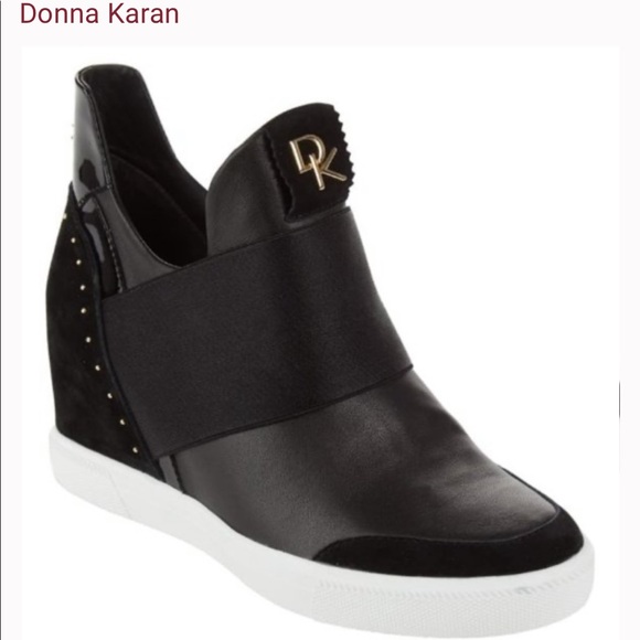dkny grayson wedge sneakers